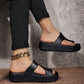 Trendy Toe-Loop Platform Sandals – Lightweight & All-Match for Daily Wear