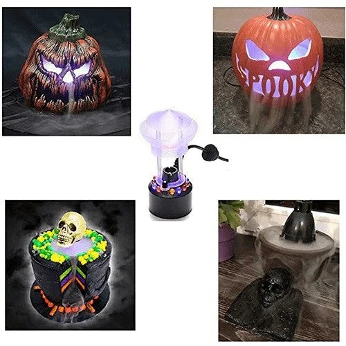 ⏳🔥¡50 % DE DESCUENTO POR TIEMPO LIMITADO! ⏰ Nebulizador Ultrasónico – 12 Colores LED, 24V Seguro y Niebla Sin Químicos – Perfecto para Halloween y Decoración 🌫️