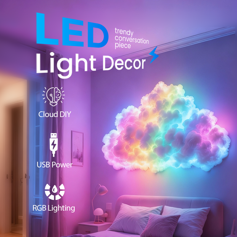 ☁️ 50% OFF NOW! ⚡ DIY Thundercloud LED Light Decor – USB-powered, cozy glow & easy assembly – Perfect for bedrooms & whimsical spaces 🌙