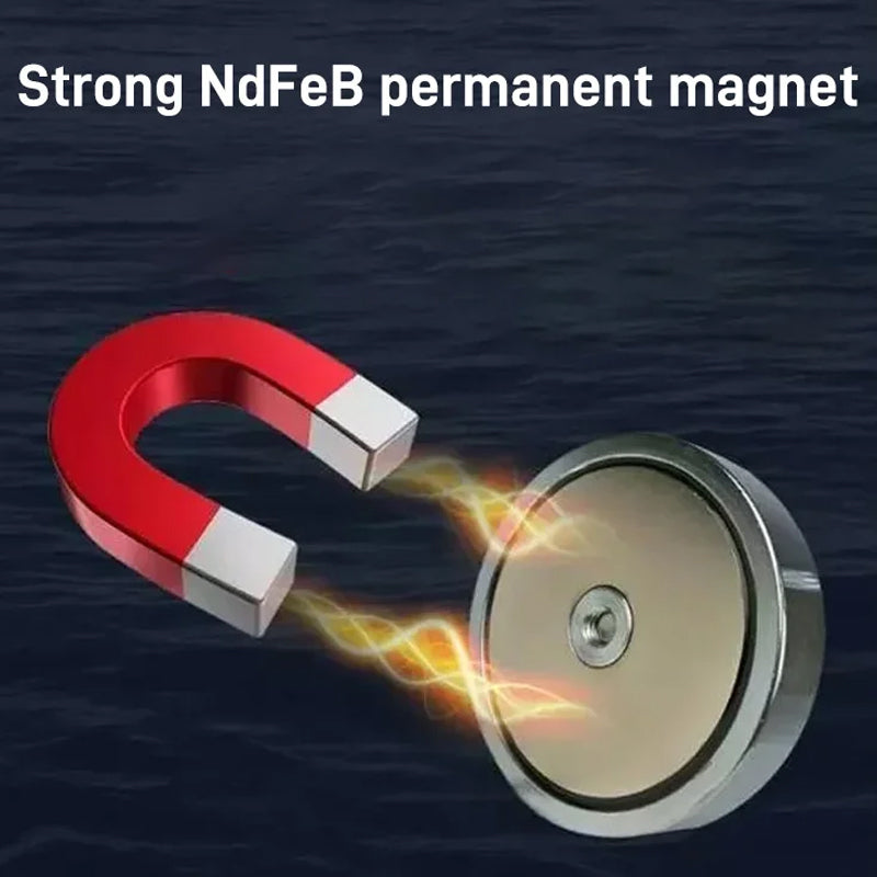 🧲🌊 ¡50% de descuento! Imán magnético de rescate para aguas profundas: fuerza de tracción de 30 kg, anticorrosión y resistente al desgaste. Fácil de sujetar con cuerda. Perfecto para pescar y recuperar herramientas perdidas. 🎣⚡
