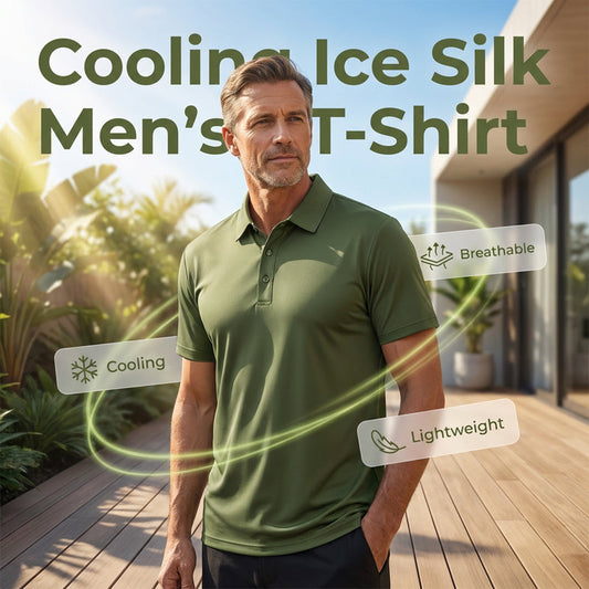 🔥 ¡Venta Caliente! 🔥 Camiseta de Cuello con Solapa Transpirable para Hombre - Verano