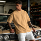 Playera de Manga Corta para Hombre con Ajuste Holgado y Estilo Urbano