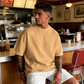 Playera de Manga Corta para Hombre con Ajuste Holgado y Estilo Urbano