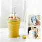 🌞¡Dale un toque fresco a la primavera con un 50 % de descuento!🥤Vaso para hielo plegable de silicona 2 en 1 | Crea bolas de hielo XL para café helado y cócteles | Vaso antiderrame con pajita (sin BPA)