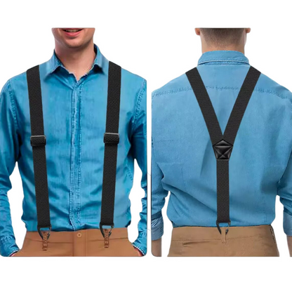 📢📢 ¡50 % DE DESCUENTO! ⏰ Tirantes de espalda en X para hombre con ganchos