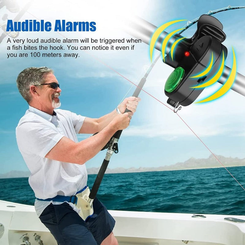 🔥¡Último Día 50% OFF! -🎣 Alarma de Pesca con Sonido y Luz LED