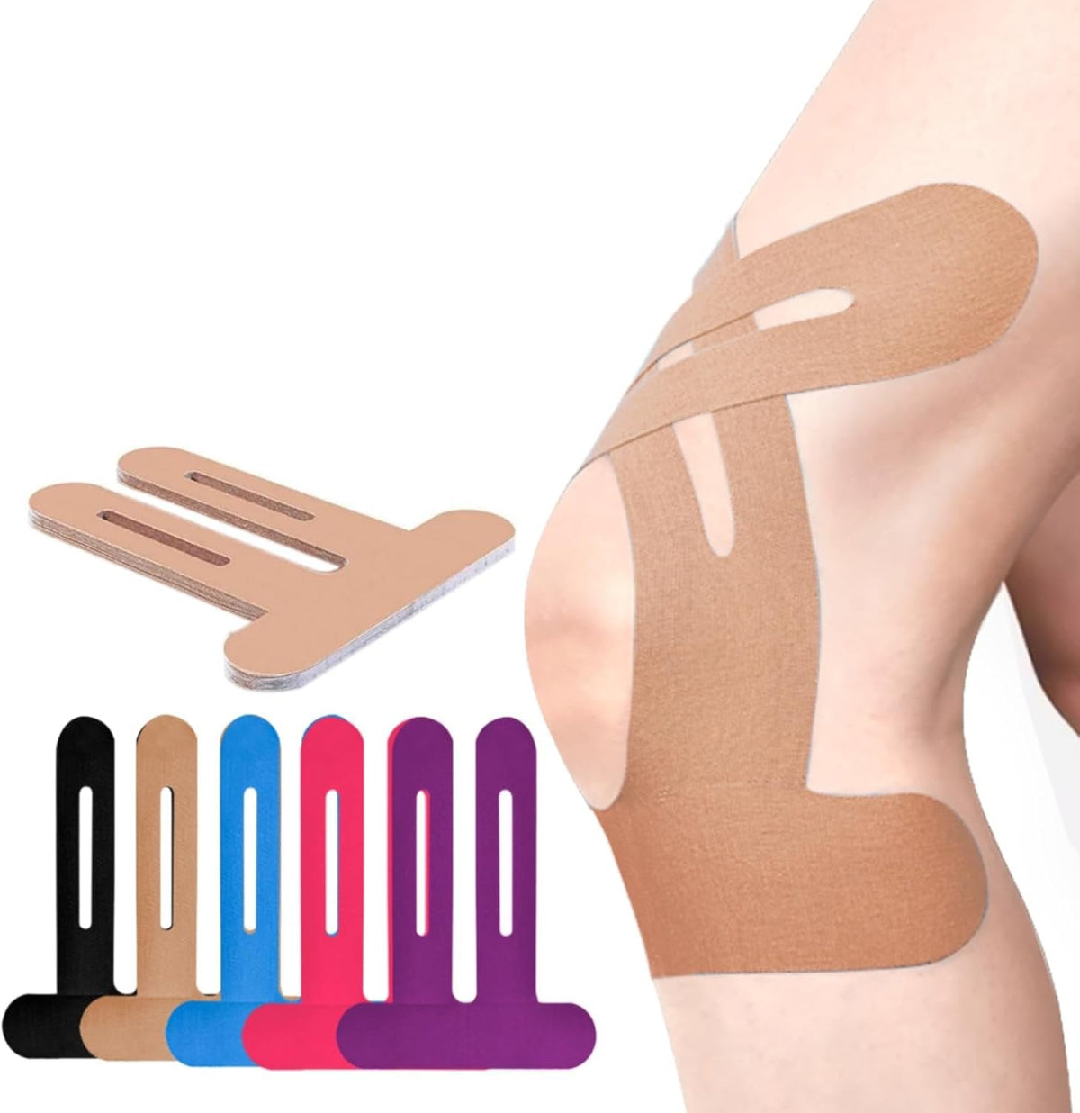 ✨️50% DE DESCUENTO - Cinta Kinesiológica Precortada para Rodillas