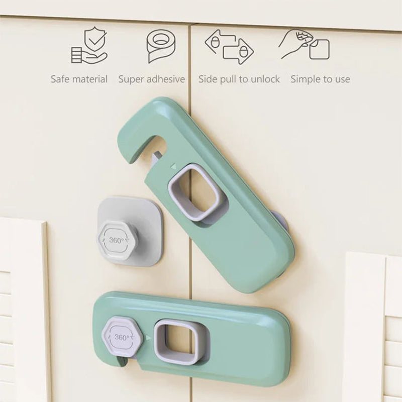 🔒 ¡50% DE DESCUENTO POR TIEMPO LIMITADO! ✨ Cierres de seguridad para refrigerador a prueba de niños — Adhesivo fuerte, fácil de instalar