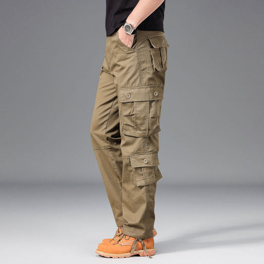Pantalón Cargo para Hombre Multibolsillos Estilo Clásico