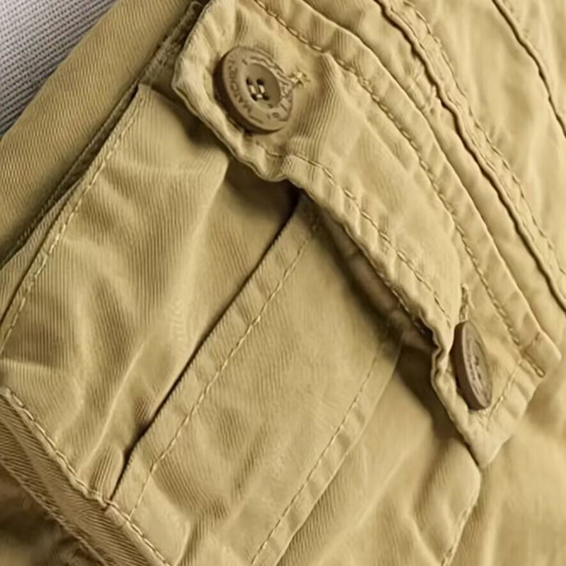 Pantalón Cargo para Hombre Multibolsillos Estilo Clásico