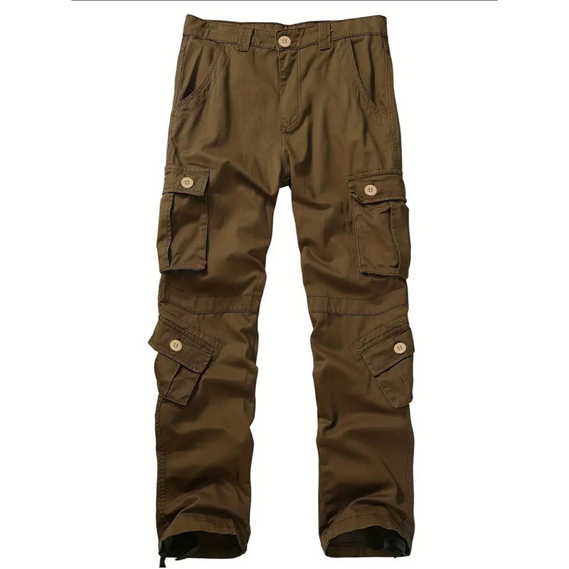 Pantalón Cargo para Hombre Multibolsillos Estilo Clásico