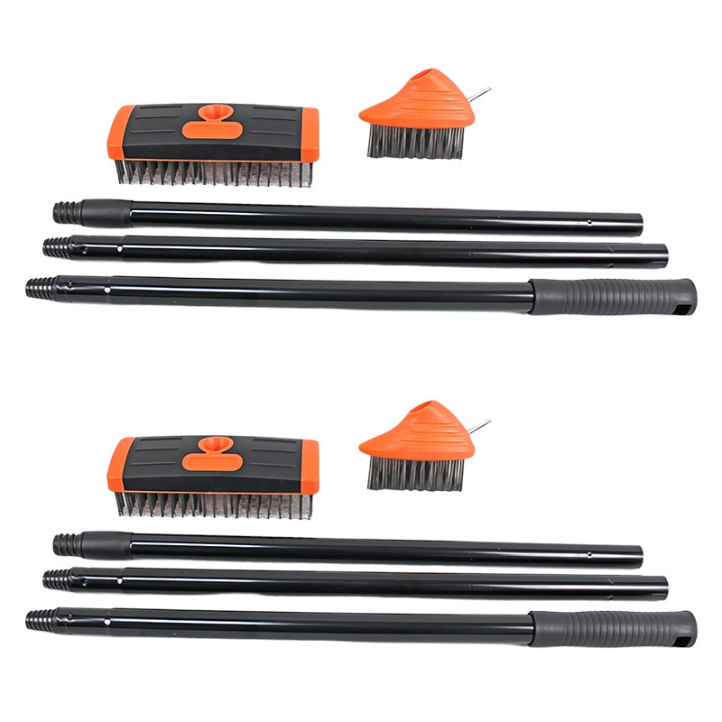 🌿 ¡50% DE DESCUENTO! 🧹 Juego de cepillos de alambre 3 en 1 para deshierbar – Cerdas metálicas resistentes