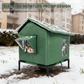 ⏳ ¡50% DE DESCUENTO por tiempo limitado! ⏰ Casa para Gatos Exterior Elevada para Todo Clima – Tela Oxford Impermeable· Forro Térmico de Aluminio y Diseño Plegable 🐈🏠🌧️
