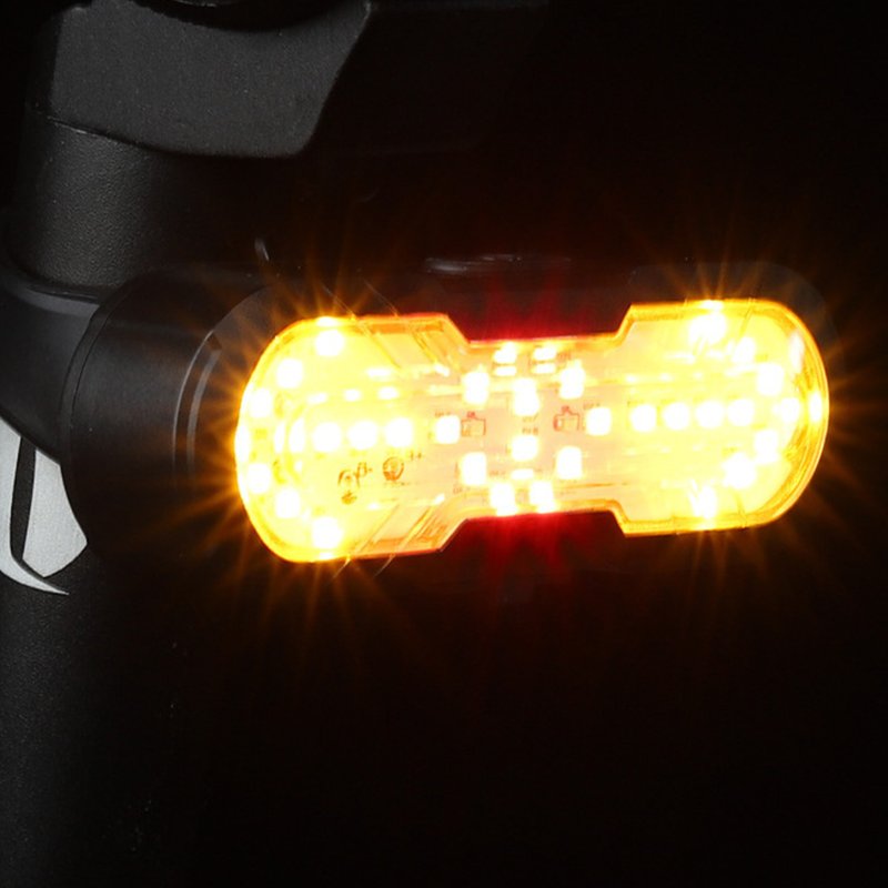 🎉 Oferta 2026 — ¡Más de 21,000 vendidos! 🚲 Luz trasera inteligente para bicicleta con control remoto inalámbrico, recargable por USB, lámpara de señal de giro 💡