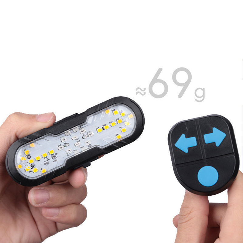 🎉 Oferta 2026 — ¡Más de 21,000 vendidos! 🚲 Luz trasera inteligente para bicicleta con control remoto inalámbrico, recargable por USB, lámpara de señal de giro 💡