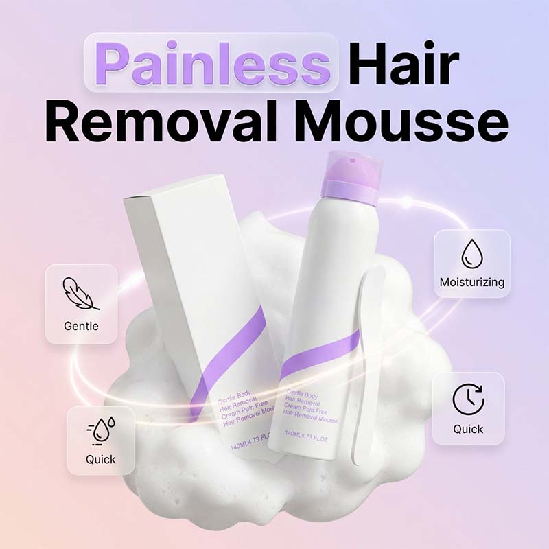 🧴Imprescindible del verano🤩¡Ahora con un 50% de descuento! 💖Dúo de cremas depilatorias suaves e indoloras para pieles sensibles. ¡Dile adiós al vello no deseado sin dolor!👋