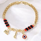 📿 ¡OFERTA POR TIEMPO LIMITADO 50% DE DESCUENTO! 🌀 Pulsera Boho de Ojo Turco y Elefante de la Suerte – Colgantes Simbólicos, Ajuste Ajustable, Acabado Dorado y 7 Estilos ✨