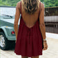 👗 ¡OFERTA POR TIEMPO LIMITADO 50% DE DESCUENTO! 🫦 Vestido Mini sin Espalda de Tirantes Finos – 6 Colores, Fluido, Veraniego ✨