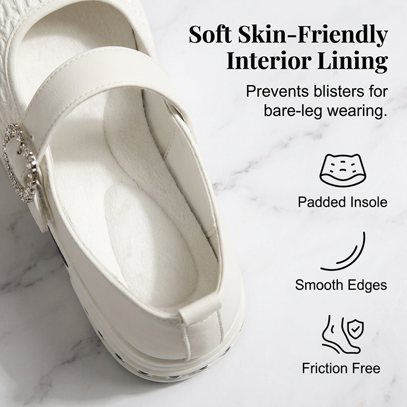 🥿 ¡OFERTA POR TIEMPO LIMITADO 50% DE DESCUENTO! 🪡 Mary Janes de Plataforma de Tejido Transpirable – Ajuste Elegante, Suela Ergonómica, Antideslizantes y 2 Colores ✨