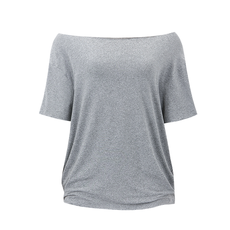 👕 LIMITED-TIME 50% OFF! ✨ Women's Off-Shoulder T-Shirt – Casual, Cotton, Drop Shoulder, Relaxe