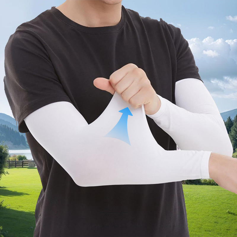🧤 ¡50% de descuento! ☀️ Mangas de compresión deportivas frescas y refrescantes con protección UV 🏃‍♂️