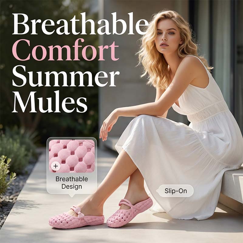 🎉 Oferta 2026 — Más de 33.000 unidades vendidas 💞 Mules cerrados sin cordones para mujer – Calzado informal 🌸