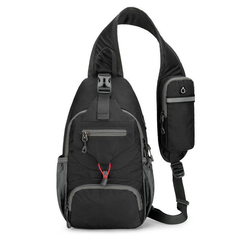 Bolso bandolera tipo sling para hombre, ideal para actividades al aire libre