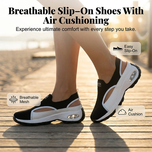 Zapatos Slip-On Transpirables para Mujer con Diseño Calado