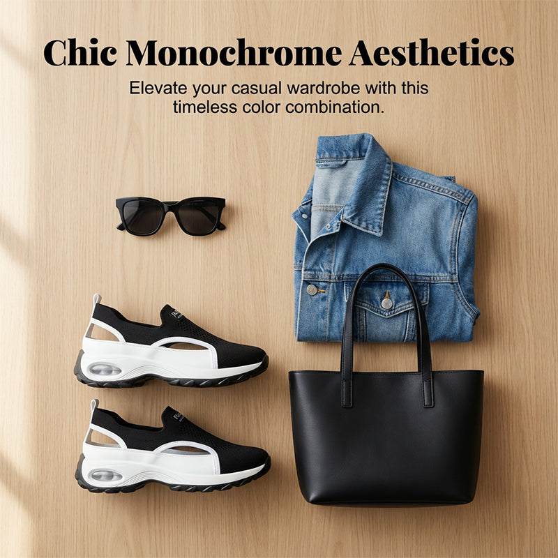 Zapatos Slip-On Transpirables para Mujer con Diseño Calado