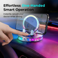 📱 Soporte RGB para el móvil en el coche ✅ Fijación automática y carga inalámbrica | Conduce con seguridad con una sola mano 🚗