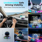 📱 Soporte RGB para el móvil en el coche ✅ Fijación automática y carga inalámbrica | Conduce con seguridad con una sola mano 🚗