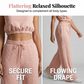 ⏳Time-Limited Special⏰Women's Two-Piece Lounge Set – Collared Crop Top & Wide-Leg Pants – Drawstring & Breathable – Chic Casual Outfit 👖