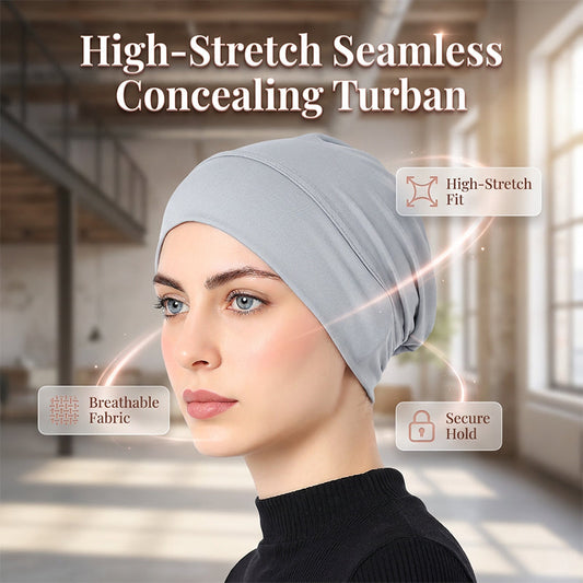 Gorro Turbante Elástico para Mujer, Suave y Cómodo
