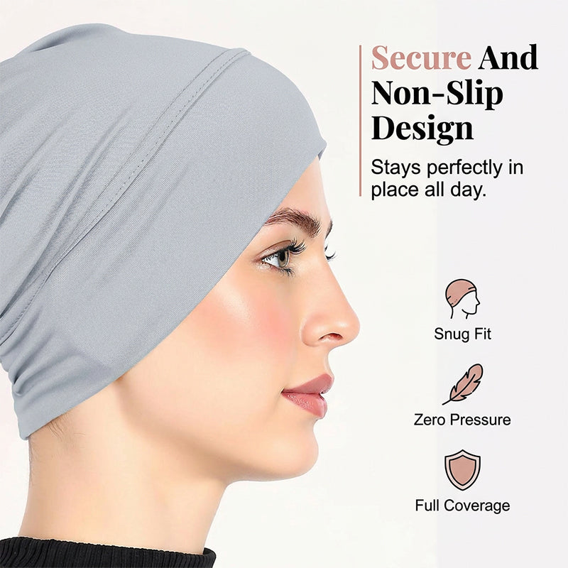 Gorro Turbante Elástico para Mujer, Suave y Cómodo