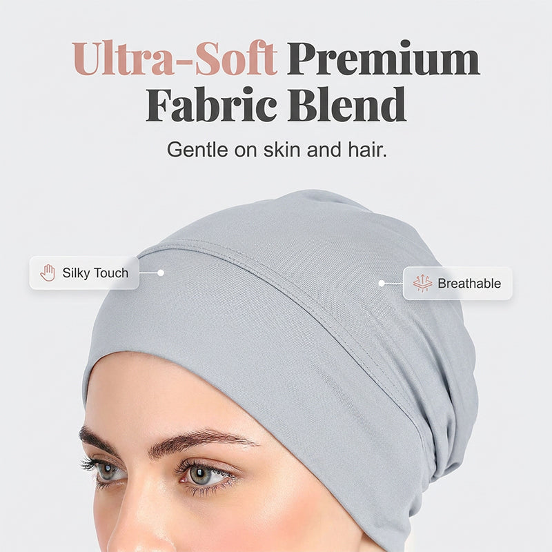 Gorro Turbante Elástico para Mujer, Suave y Cómodo