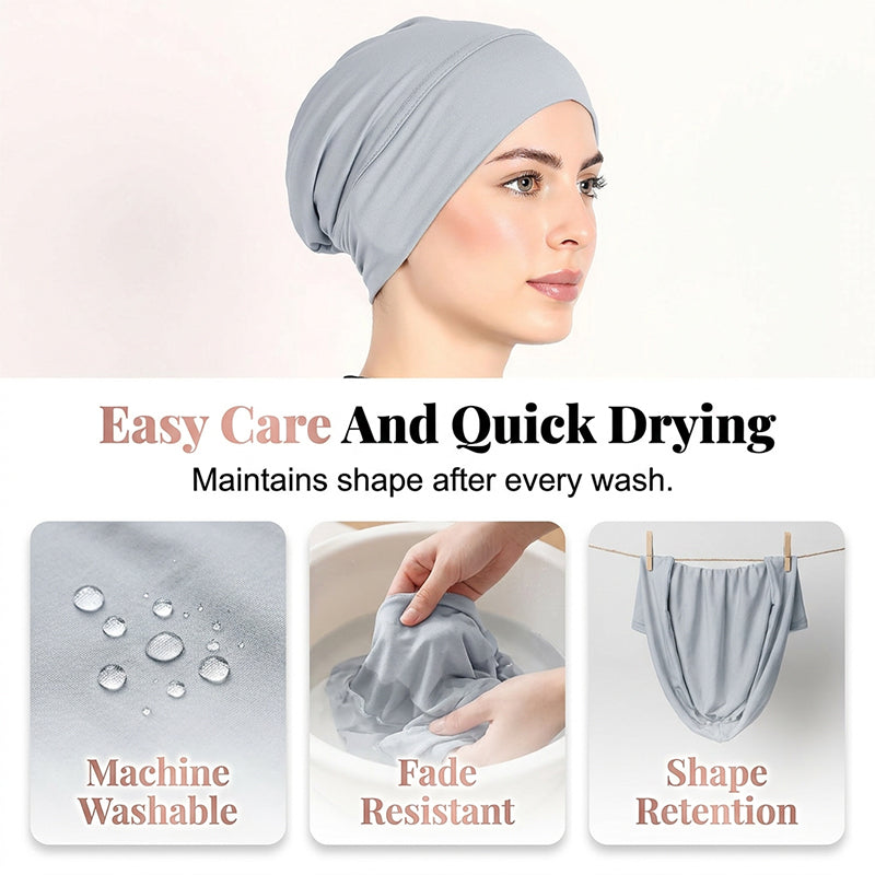 Gorro Turbante Elástico para Mujer, Suave y Cómodo