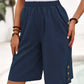 👖Pantalones capri de cintura elástica, casuales y cómodos para mujer, recién llegados❣️