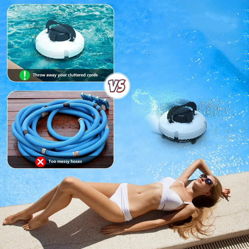 ⏰🔥¡57% DE DESCUENTO! 🤖 Robot limpiador de piscinas – inalámbrico, potente, inteligente y limpieza sin esfuerzo 🌊✨