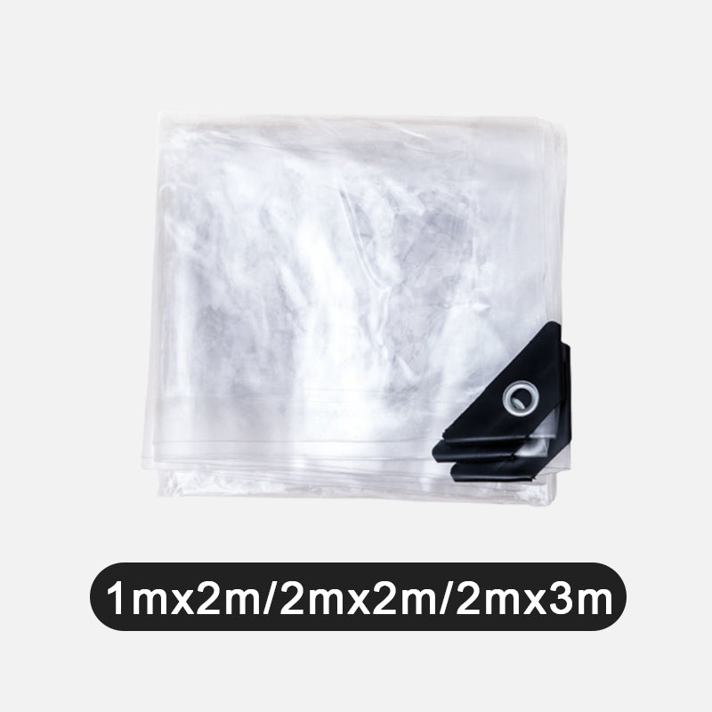 Lona Transparente de Uso Rudo 14 Mil, Impermeable y Reforzada