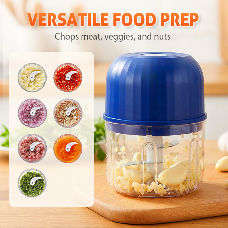 🔪🔥 ¡50% OFF por Tiempo Limitado! Mini Picadora Eléctrica Recargable – Pica Ajo, Carne y Verduras en Segundos 🥕✨