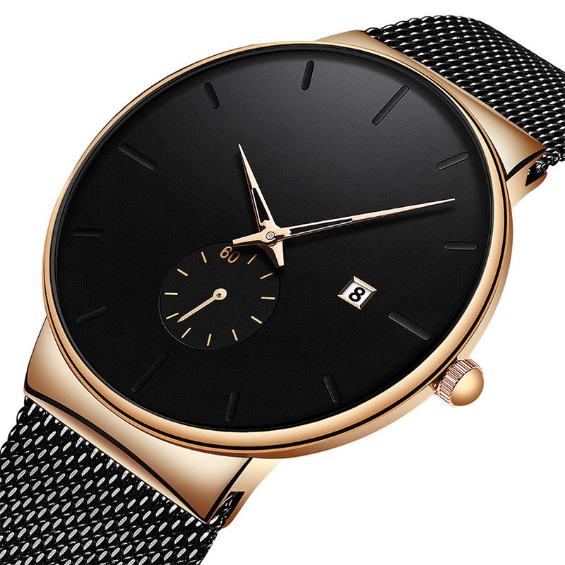⏳¡50% de descuento por tiempo limitado!⏰ Reloj de Cuarzo Minimalista e Impermeable para Hombre ⌚