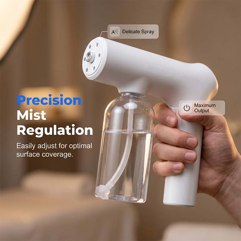 🦠 ¡50% DE DESCUENTO AHORA! 🚫 Atomizador Nano Inalámbrico – Desinfección sin Contacto, Luz Azul – Para Hogar, Oficina y Auto 🏠