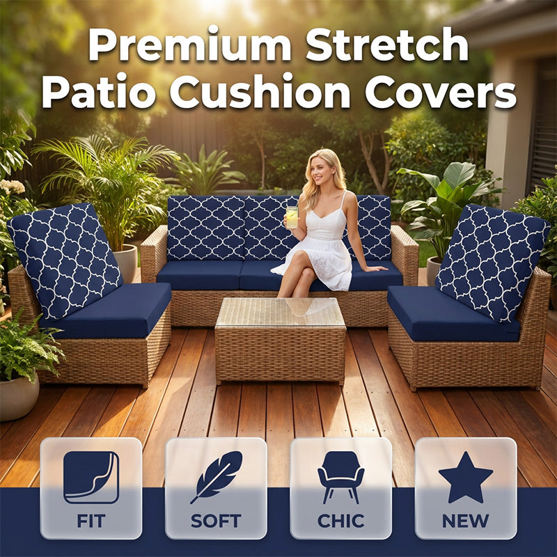 🛋️✨ ¡50% OFF! Fundas Elásticas Premium para Cojines de Patio – Protección y Estilo Instantáneo