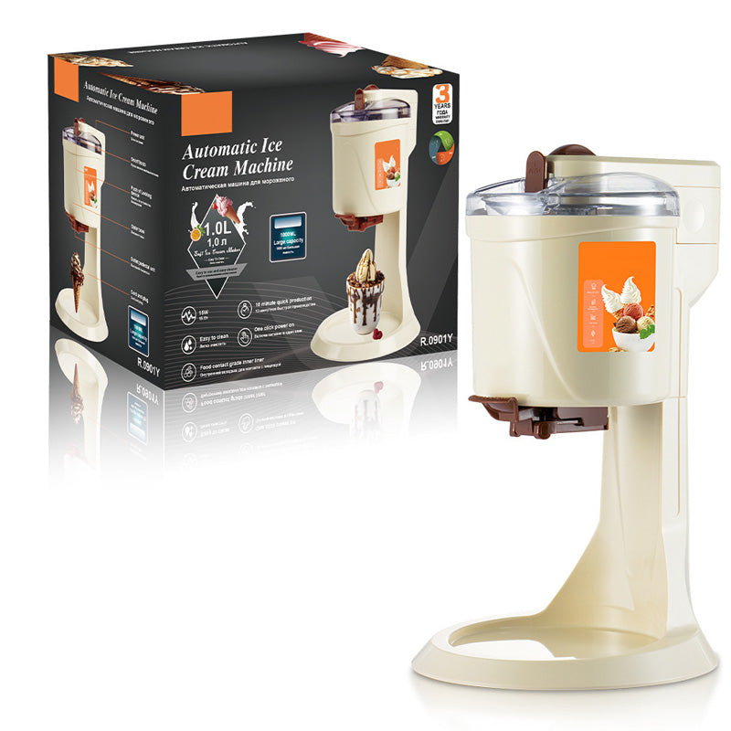 🥳2026 HOT SALE🍦🕹️ 50% OFF! Automatic Ice Cream Machine – 15‑min quick churn, 1.0L capacity. One‑touch dispensing. Homemade soft serve! 🍨✨