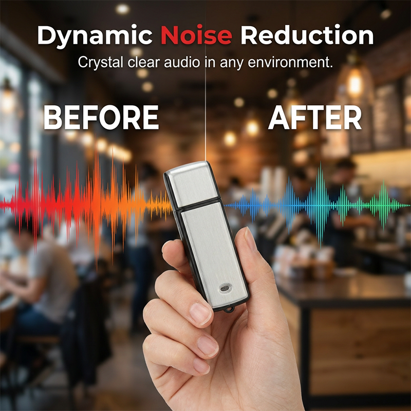 ⏳🔥¡50 % DE DESCUENTO POR TIEMPO LIMITADO! ⏰ Grabadora de Voz USB Portátil de Alta Definición con Cancelación de Ruido