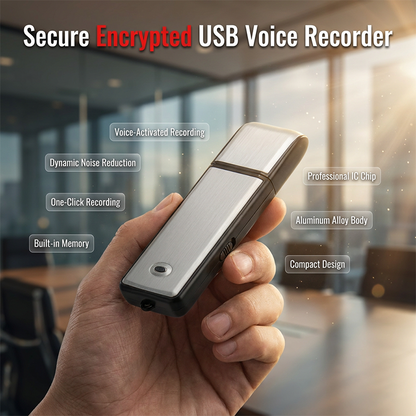 ⏳🔥¡50 % DE DESCUENTO POR TIEMPO LIMITADO! ⏰ Grabadora de Voz USB Portátil de Alta Definición con Cancelación de Ruido