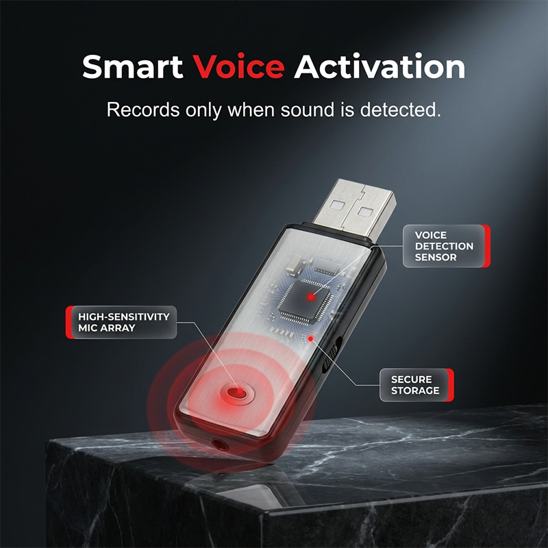 ⏳🔥¡50 % DE DESCUENTO POR TIEMPO LIMITADO! ⏰ Grabadora de Voz USB Portátil de Alta Definición con Cancelación de Ruido