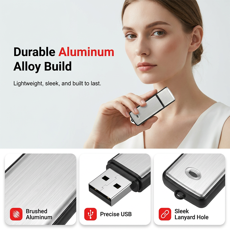 ⏳🔥¡50 % DE DESCUENTO POR TIEMPO LIMITADO! ⏰ Grabadora de Voz USB Portátil de Alta Definición con Cancelación de Ruido