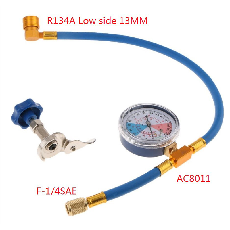 📢Manguera de Carga de Refrigerante R134a para Aire Acondicionado con Manómetro