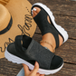 Sandalias de plataforma de malla transpirable para mujer